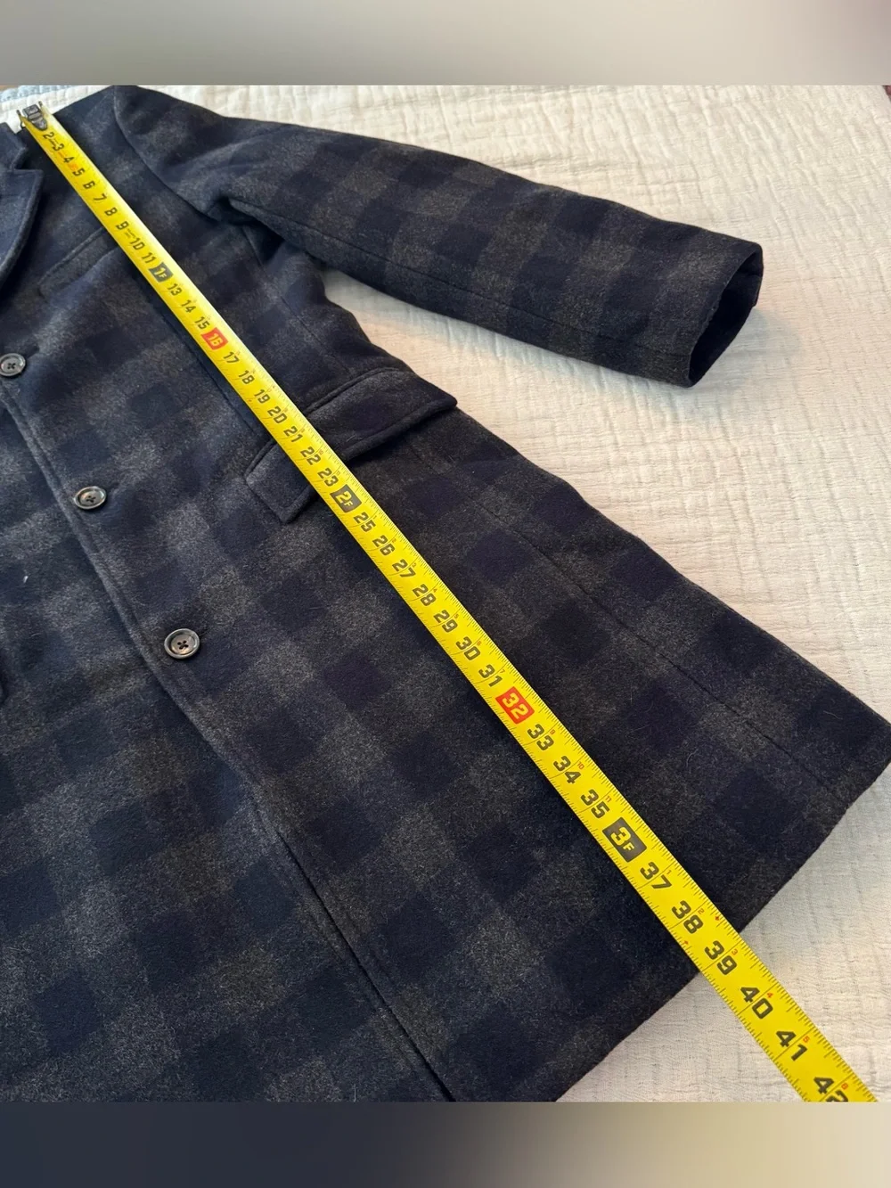 J.Crew Ludlow Plaid Topcoat Wool Blend $448.00 Men’s 40 Regular